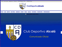 Tablet Screenshot of clubdeportivoalcala.com